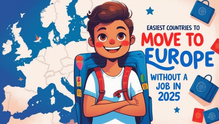 Easiest Countries To Move To Europe Without A Job in 2025